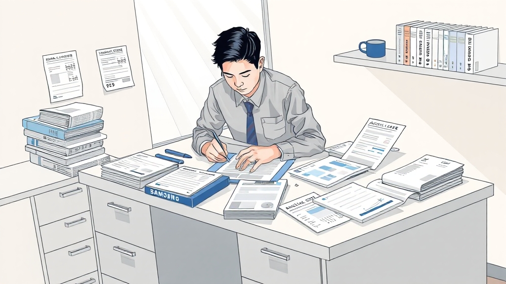 상담 전 필요한 정보와 서류 (illustration 스타일)