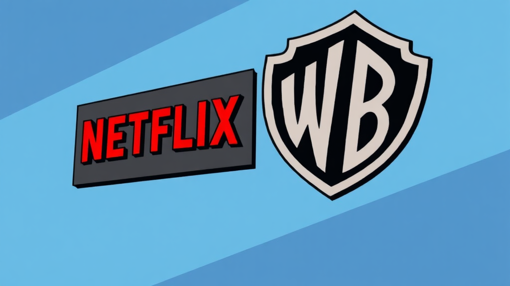 인수 시 시장 영향 (cartoon 스타일)