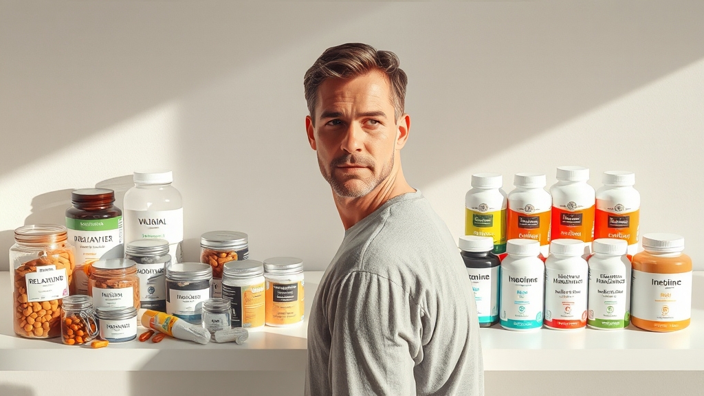 영양제 vs 치료제, 뭐가 다를까? (realistic 스타일)