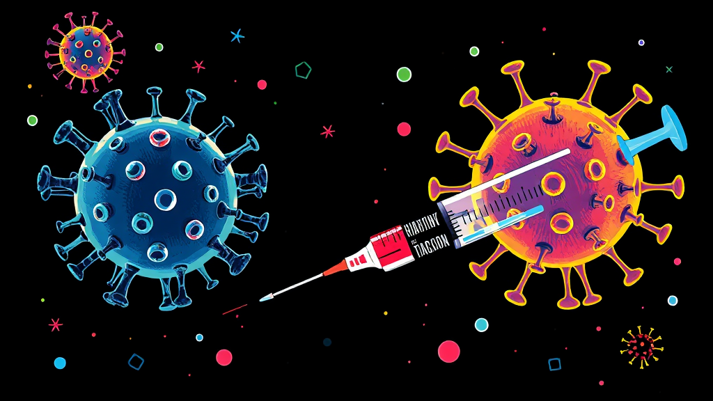 독감 백신 종류와 비용 비교 (illustration 스타일)