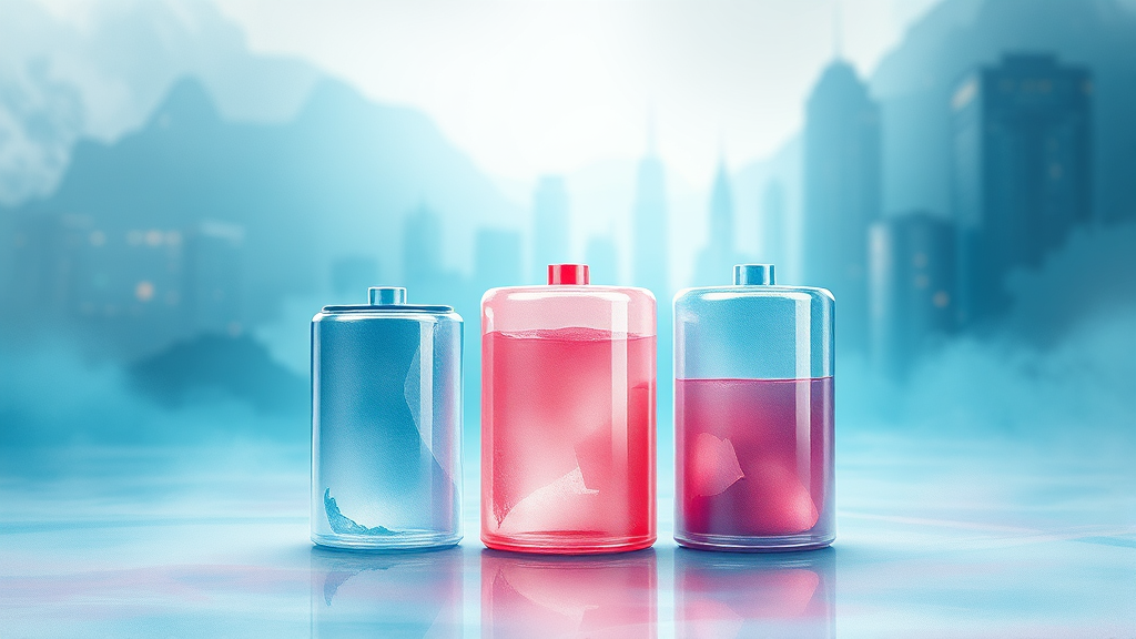 배터리 기술 동향 (watercolor 스타일)