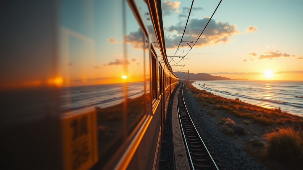 서해금빛열차 노선은? (realistic 스타일)