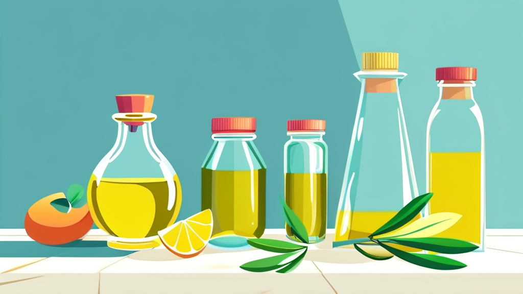 올리브유 섭취, 이것만은 주의하세요! (cartoon 스타일)