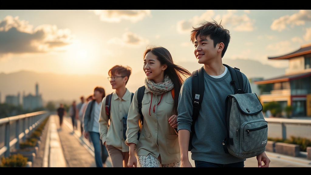 청소년 미래 인재 육성: 광양시의 투자와 프로그램 (realistic 스타일)