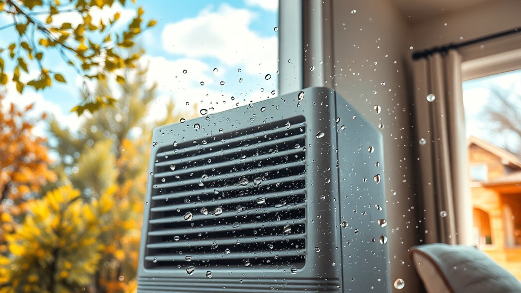 제습기, 사계절 가전으로! (realistic 스타일)