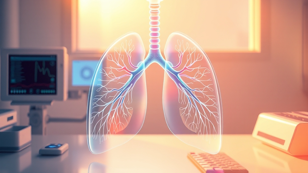 COPD 조기 진단을 위한 필수 검사 (illustration 스타일)