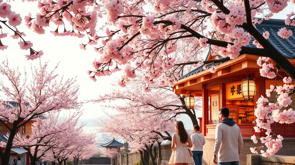 인기 벚꽃 명소 BEST 10 추천 (realistic 스타일)