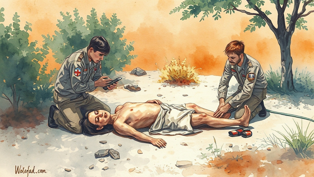 응급 상황! 어떻게 대처해야 할까요? (watercolor 스타일)