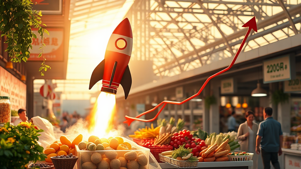 새벽배송 시장 현황 및 규모 (realistic 스타일)