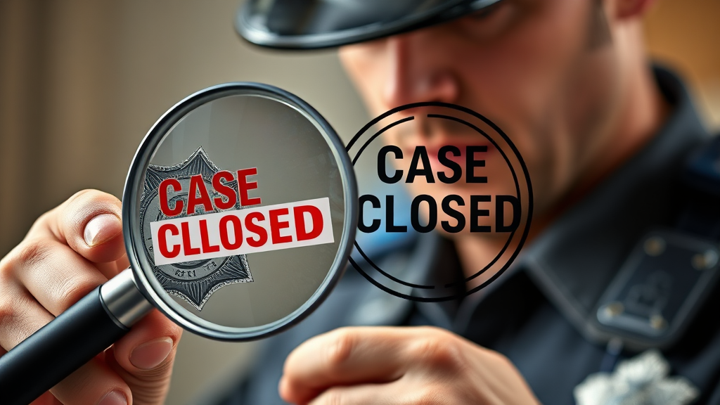 경찰 단계, 사건 종결 확인법 (realistic 스타일)