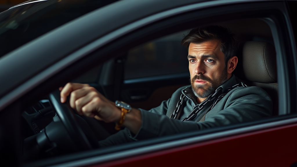 자동차세 미납, 어떤 불이익이? (realistic 스타일)