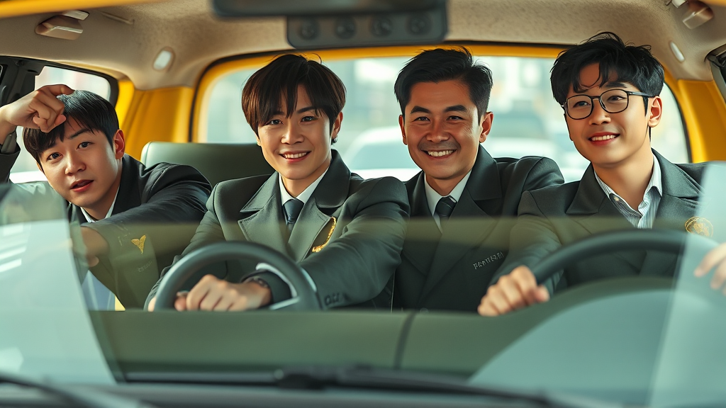 주요 출연진 소개 (realistic 스타일)