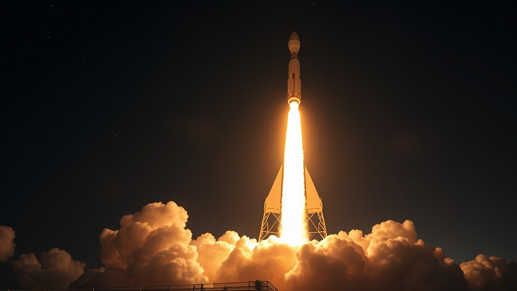 향후 우주산업 전망 및 투자 전략 (realistic 스타일)