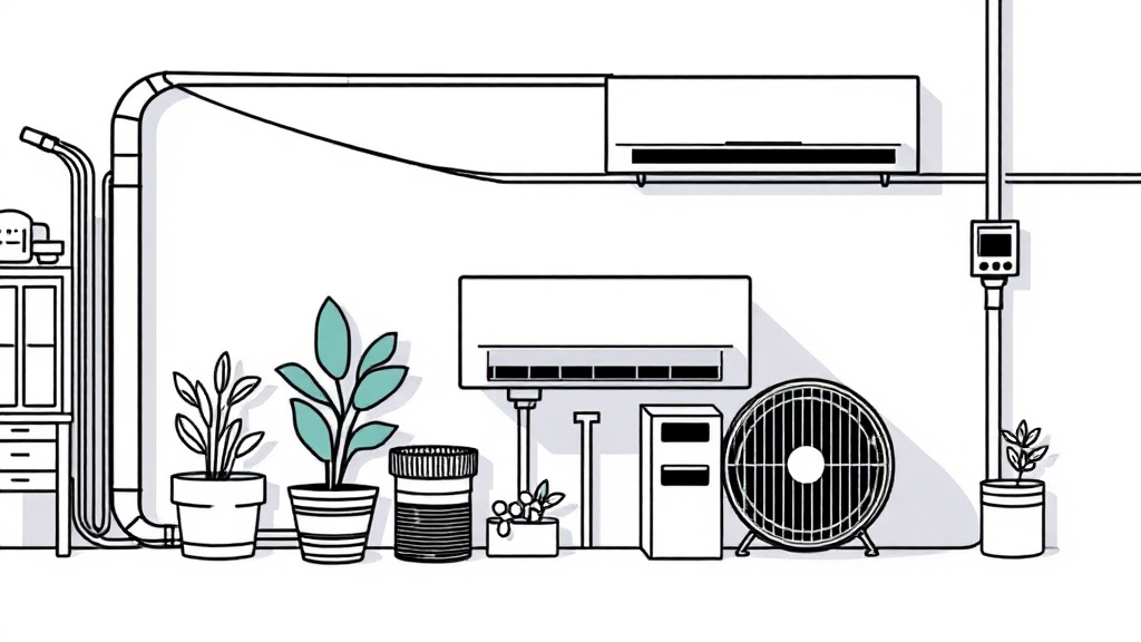 비용 절감과 만족도 UP! 하남시 에어컨 이전 설치 팁 (illustration 스타일)