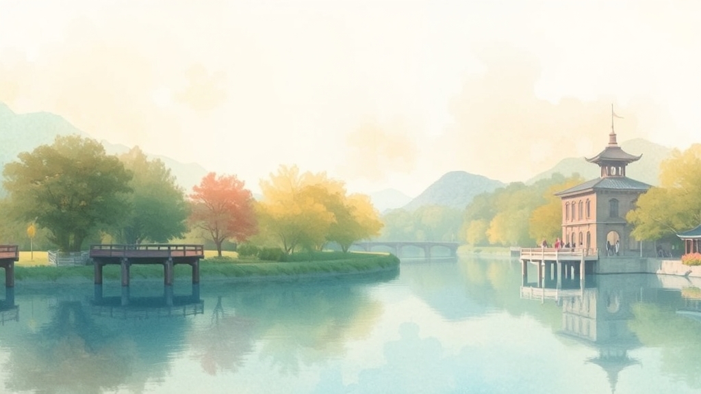 추천 숙소 & 지역 (watercolor 스타일)