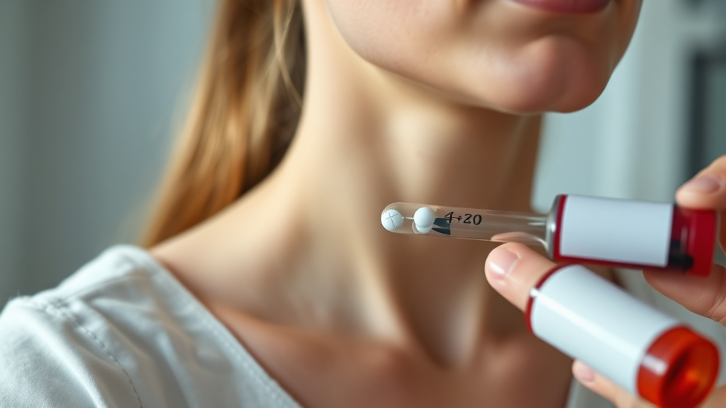 갑상선기능항진증 약물 치료 상세 (realistic 스타일)