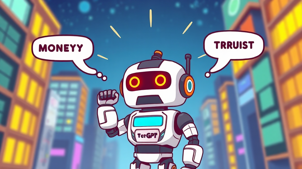 챗GPT 광고 도입의 과제 및 우려 (cartoon 스타일)