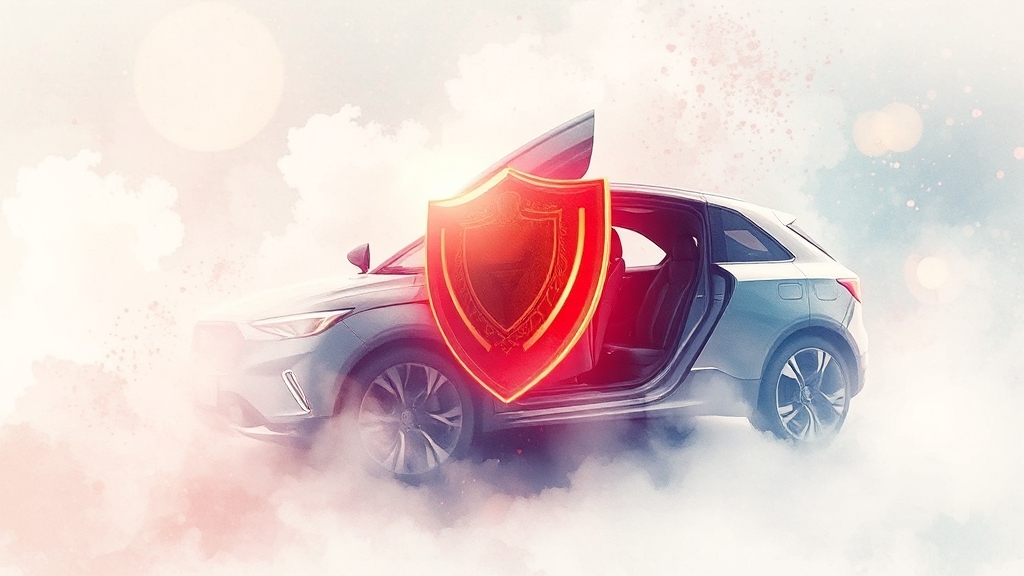 제네시스 안전 기술 리더십 (watercolor 스타일)