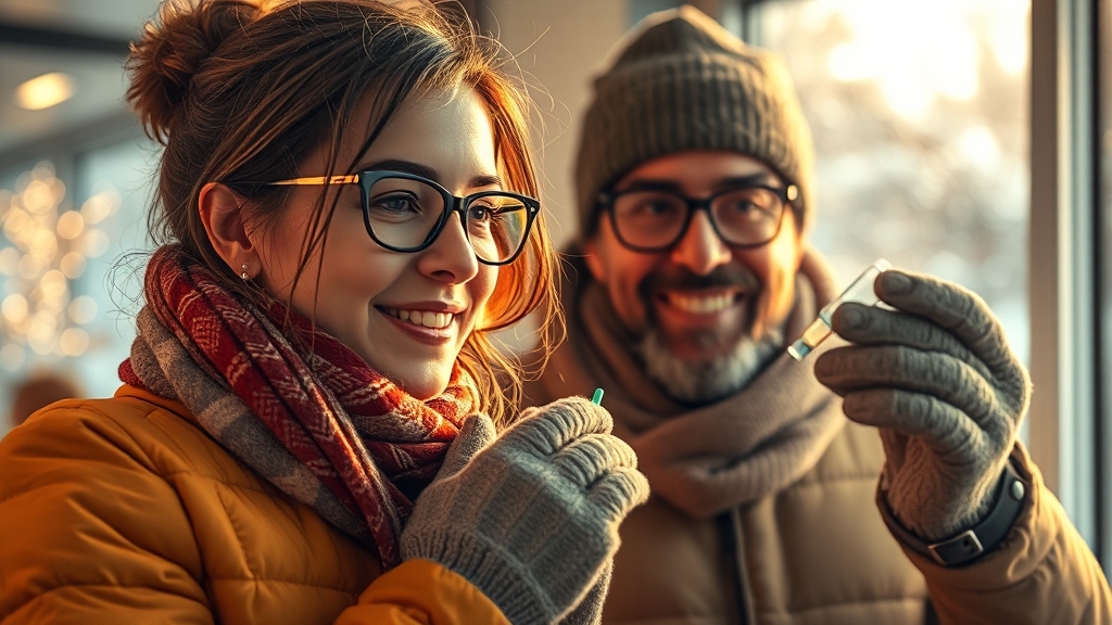 독감 예방접종 필요성과 효과 (realistic 스타일)