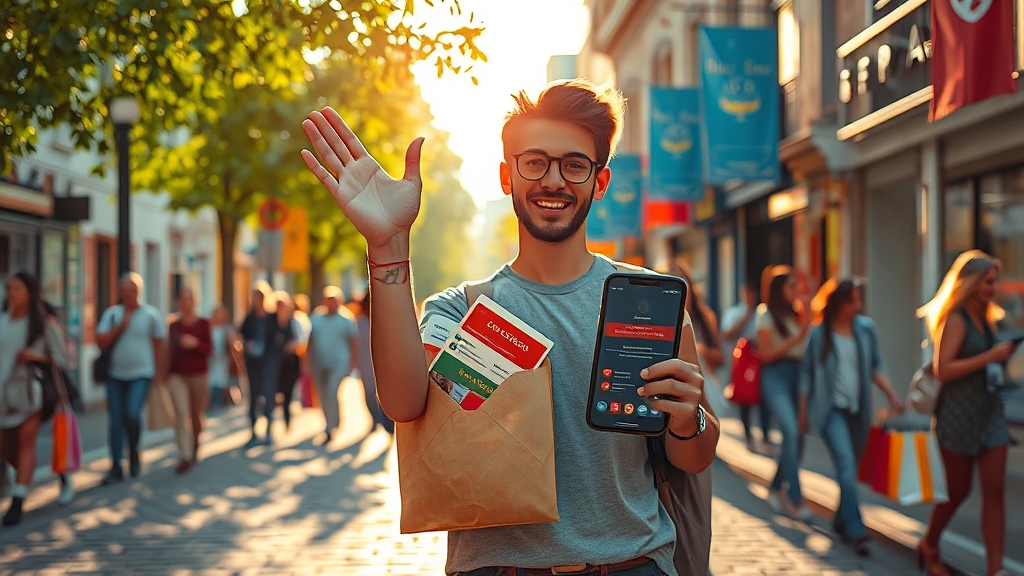 소비쿠폰: 사용 기간 및 유의사항 (realistic 스타일)