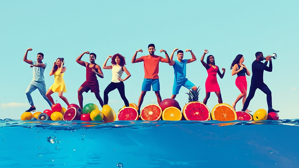 생활 습관으로 극복하기 (popart 스타일)