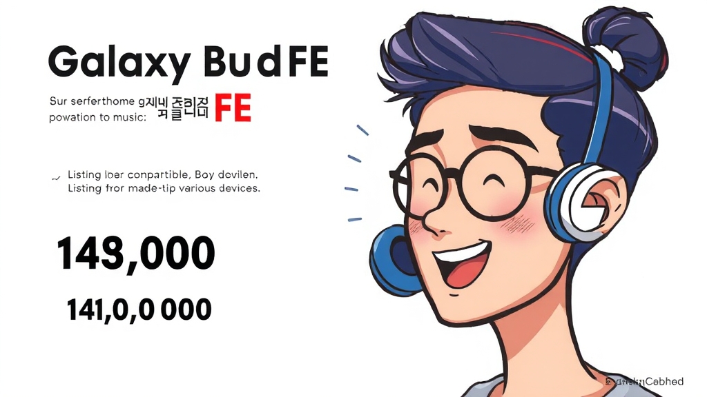 버즈3 FE, 가격은 얼마? (cartoon 스타일)