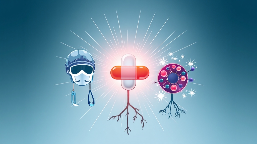 암 치료, 어떤 방법들이 있을까요? (illustration 스타일)