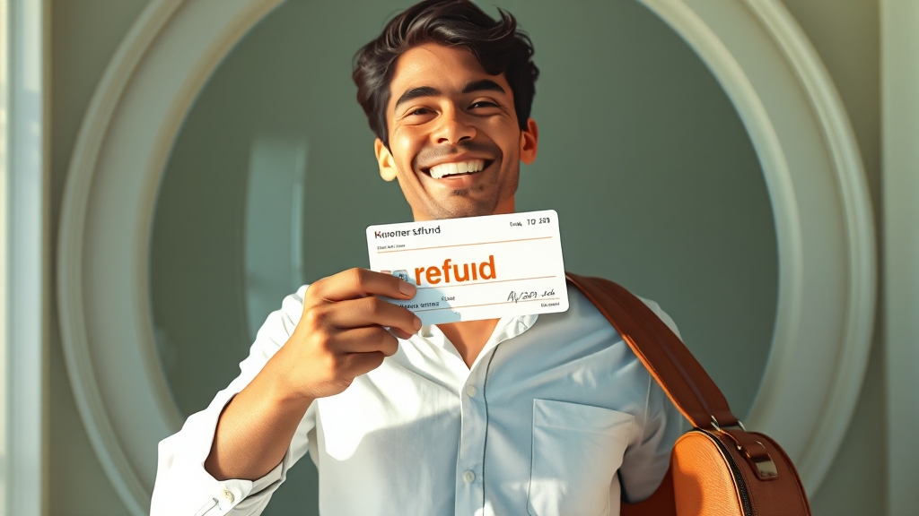 홈택스 환급금 조회 방법 (realistic 스타일)