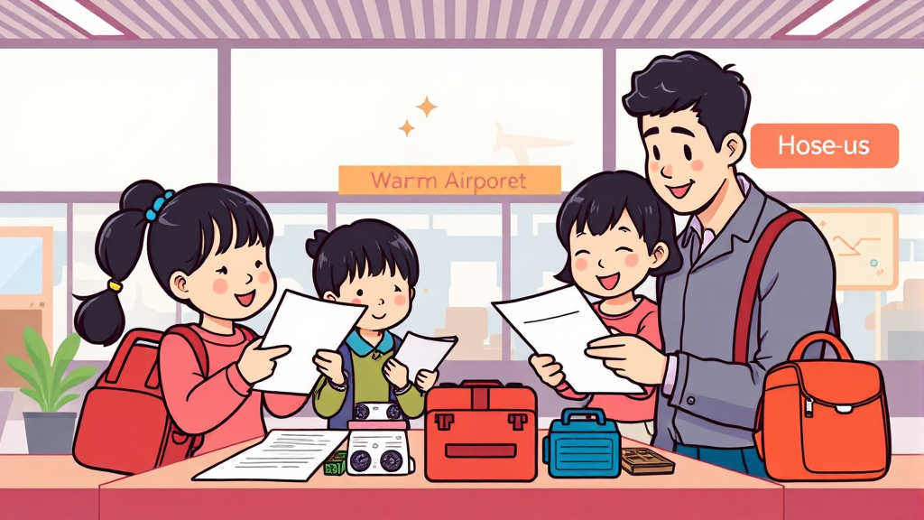 다자녀 주차 혜택: 자격 조건과 필요 서류 (cartoon 스타일)