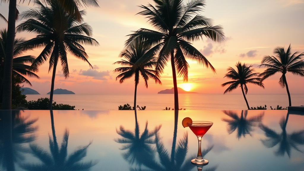 수영장 숙소, 왜 선택해야 할까? (watercolor 스타일)