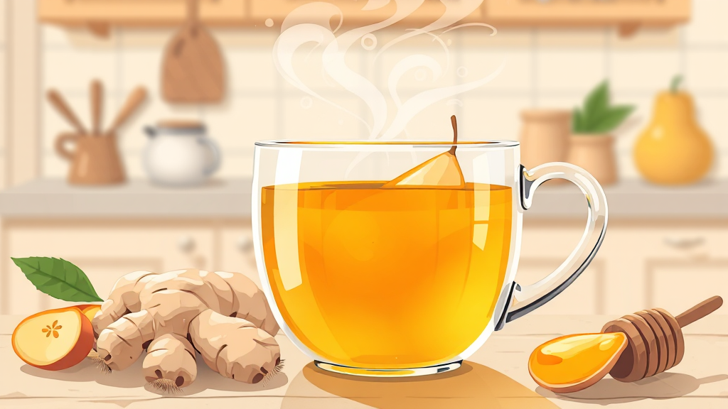 생강청 제조 과정 상세 가이드 (illustration 스타일)