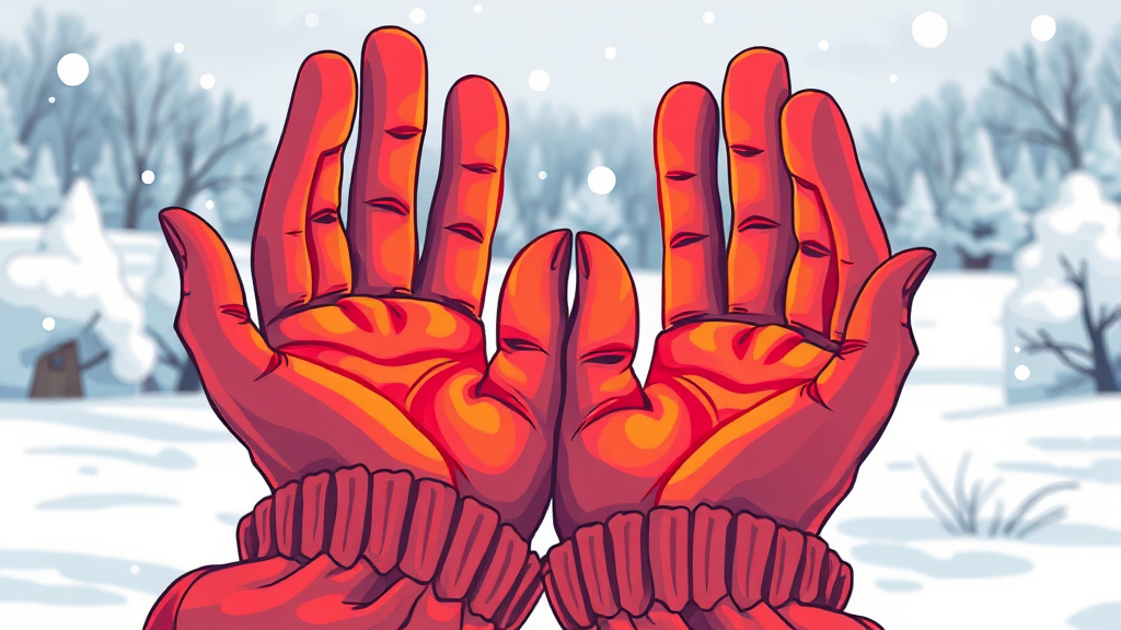 레이노 증후군 치료 방법 (illustration 스타일)