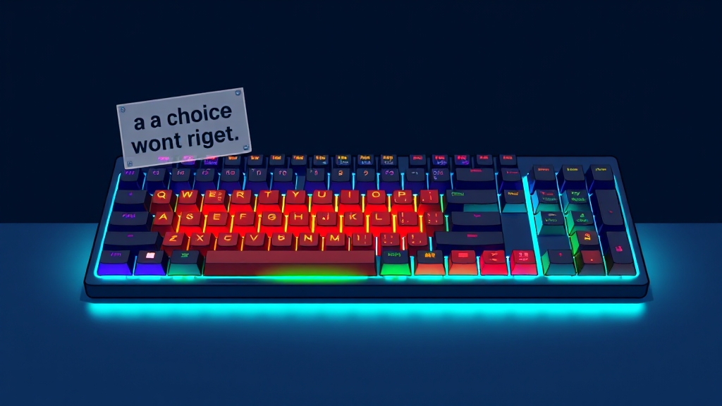 앱코 키보드, 후회 없는 선택 (cartoon 스타일)