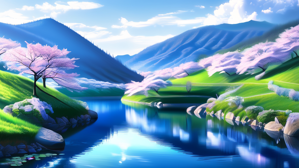 청주 근교 숨겨진 벚꽃 명소 탐방 (realistic 스타일)