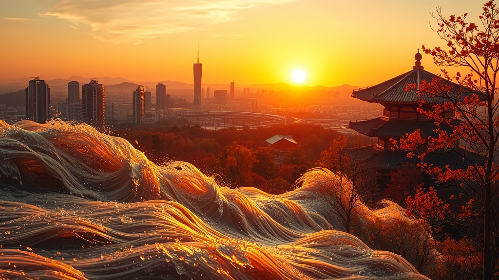 가을 억새 명소 추천 (realistic 스타일)