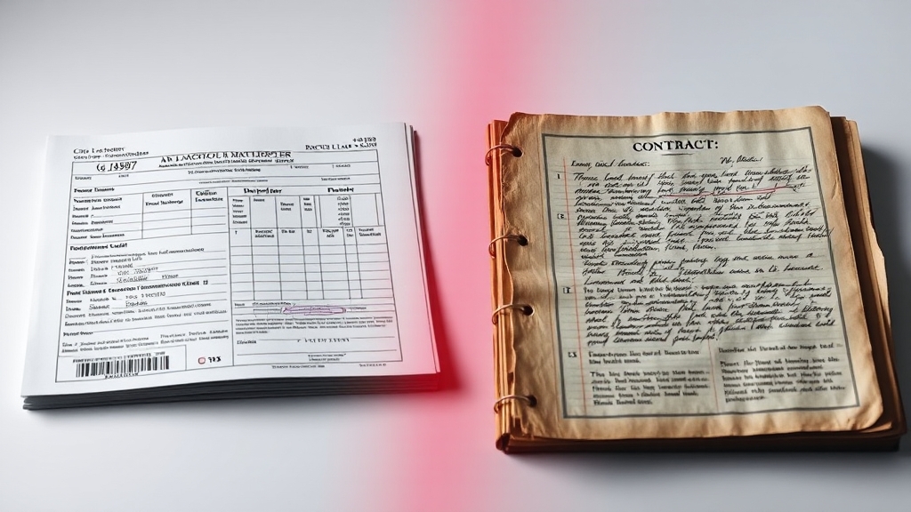 농지원부 vs 농지대장, 뭐가 다를까? (realistic 스타일)