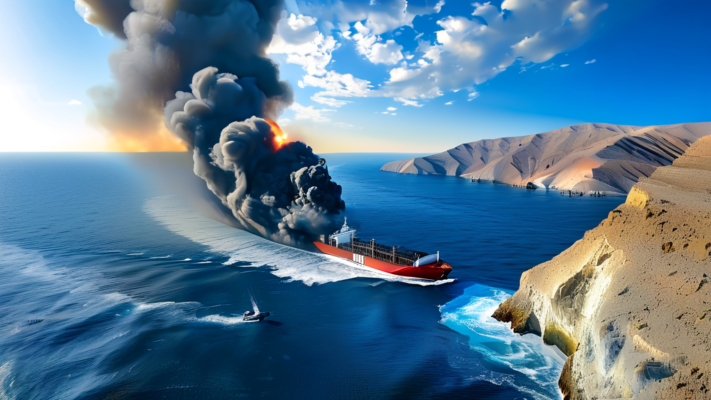 전쟁 발발 시나리오: 유가 폭등과 경제 위기 가능성 (realistic 스타일)