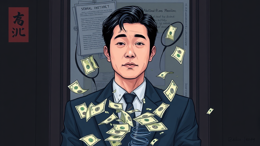 탈세 의혹, 사건의 시작 (illustration 스타일)