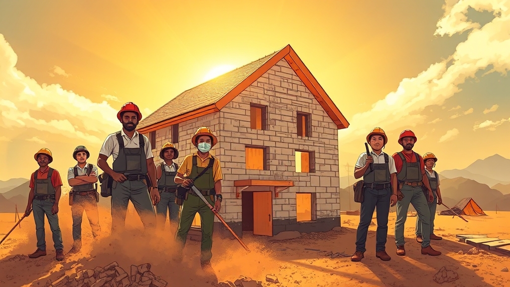 집 짓거나 이사하는 꿈의 의미 (illustration 스타일)