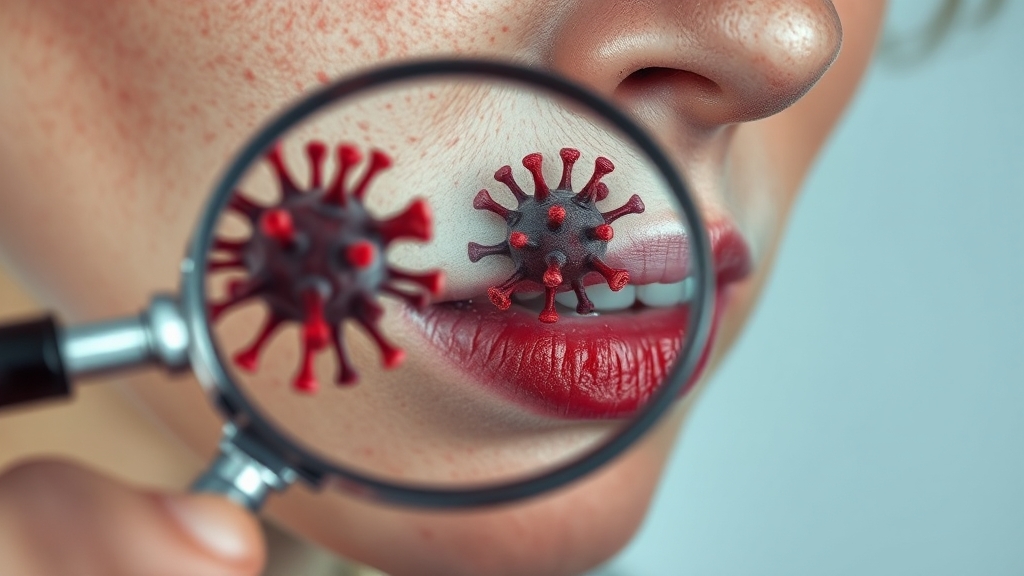 입술 헤르페스란? (realistic 스타일)