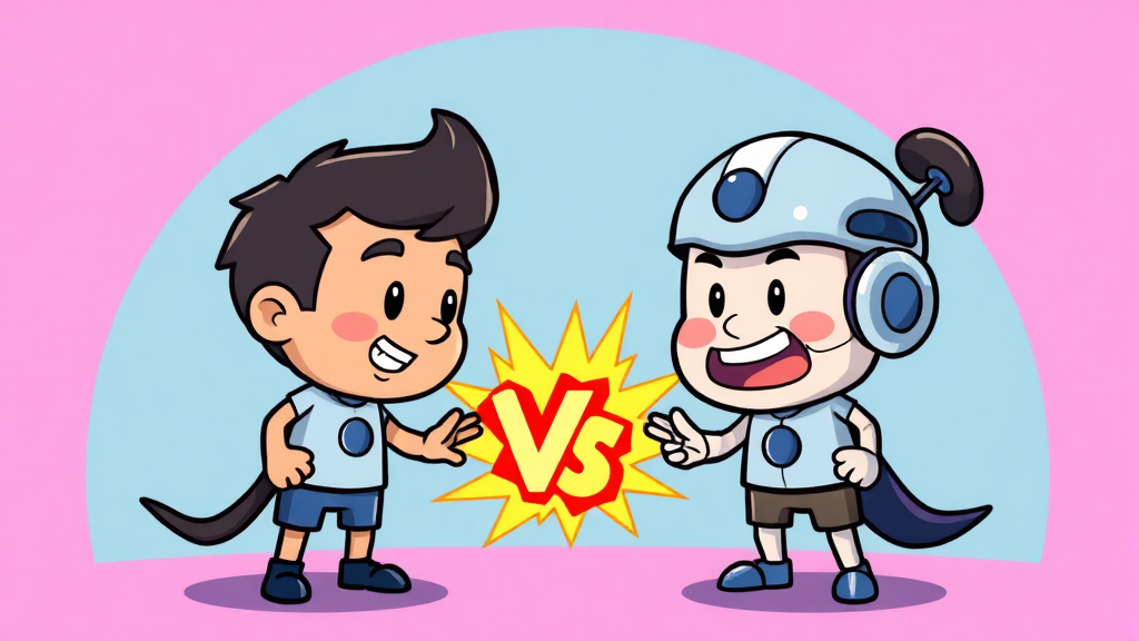 제미나이 3.0 vs 챗GPT 성능 비교 (cartoon 스타일)