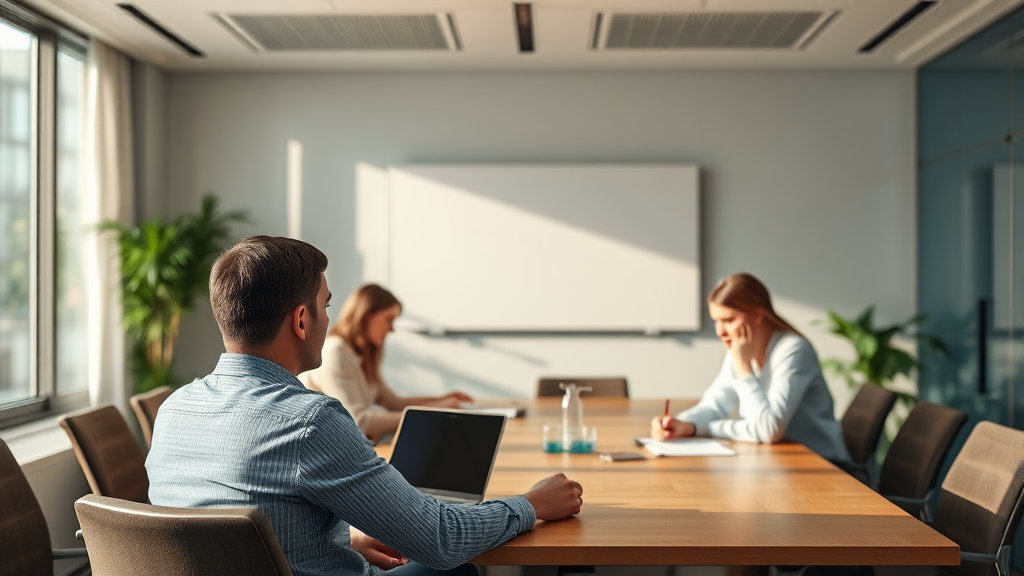 노션 AI 에이전트가 회의 텍스트 데이터를 분석하여 주요 결정 사항과 액션 아이템을 자동으로 추출하는 그래픽 이미지