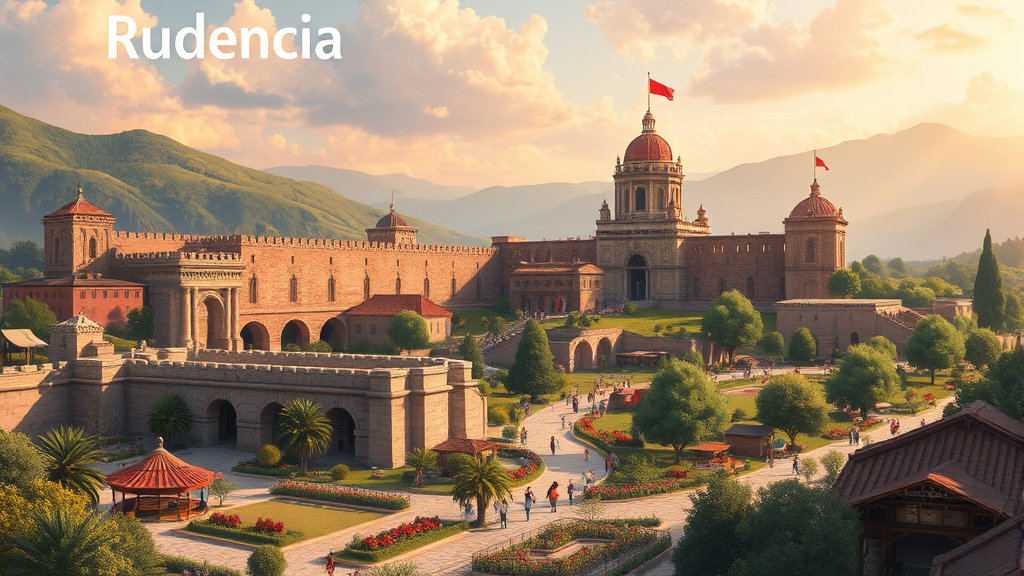 루덴시아 테마파크 주변 명소 및 맛집 추천 (realistic 스타일)