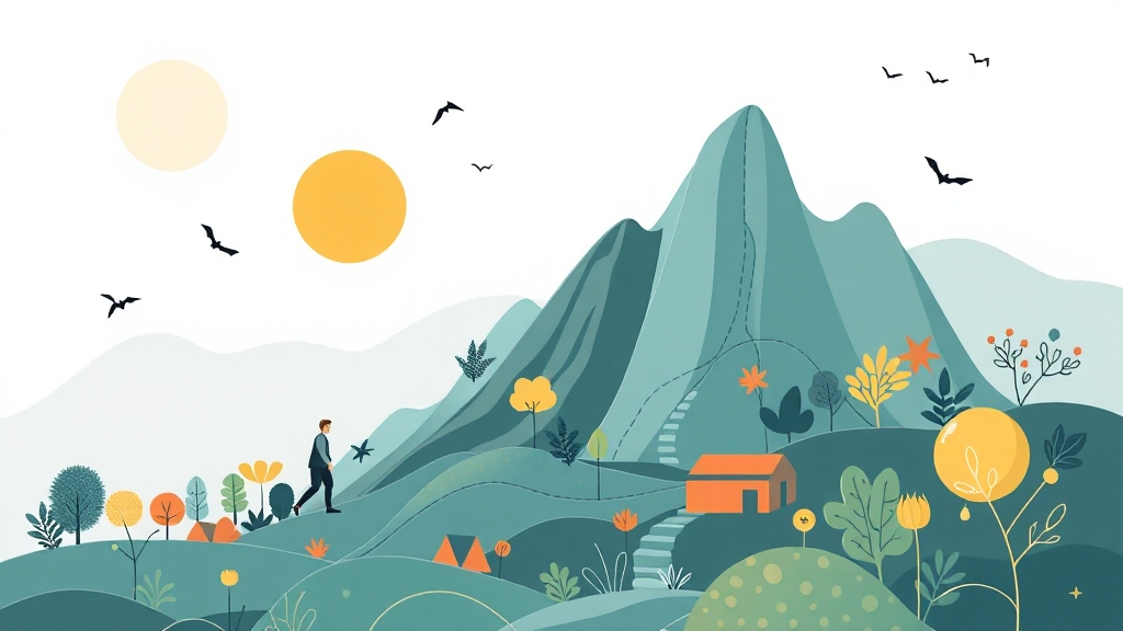 정책자금 심사 기준 및 전략 (illustration 스타일)