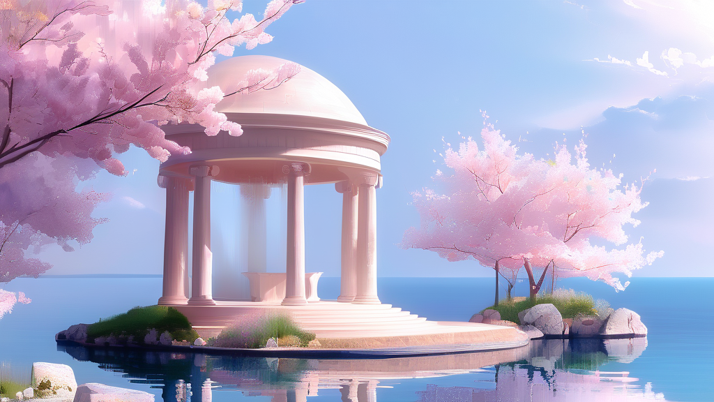 사진 촬영 명소: 달맞이섬에서 인생샷 남기기 (watercolor 스타일)