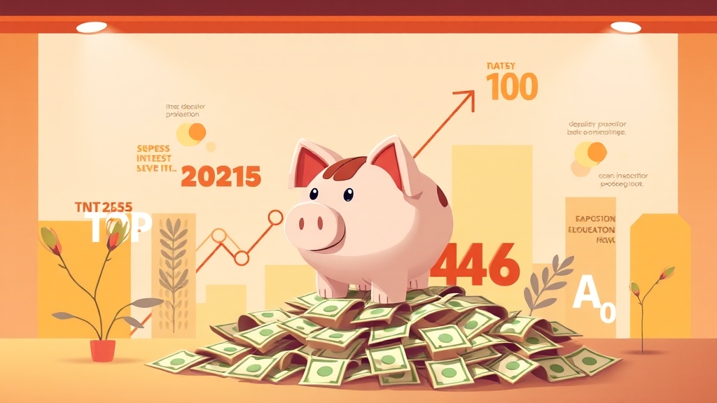 최고금리 TOP10 전격 공개 (illustration 스타일)