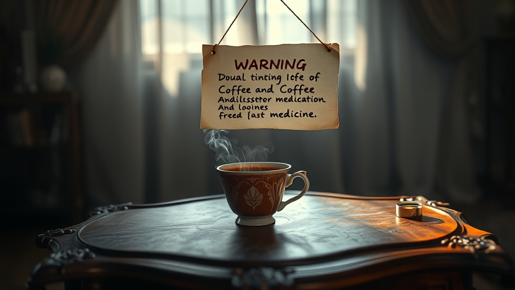 커피 섭취, 이런 부작용 주의! (realistic 스타일)