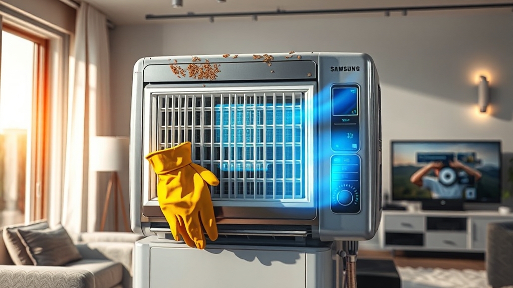 냉각핀 & 필터, 핵심 관리 포인트 (realistic 스타일)