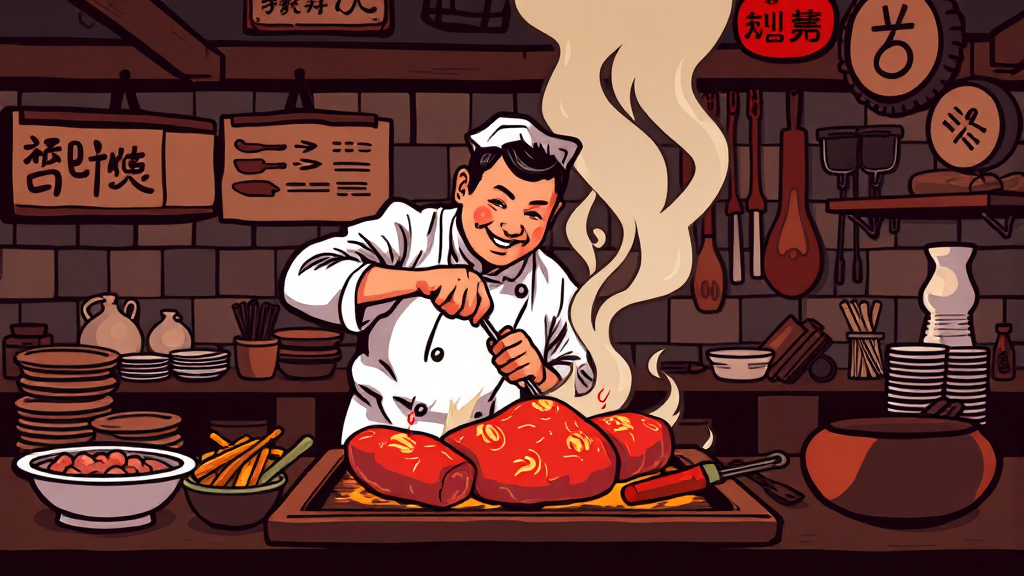 유용욱 바베큐연구소는? (cartoon 스타일)