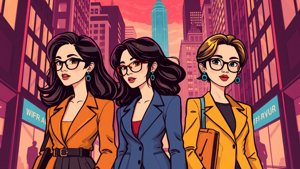 주요 등장인물 및 출연진 소개 (cartoon 스타일)